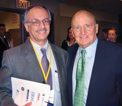 Sami Bahri with Jack Welch.